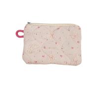 Bella borsa cosmetica borsa da toeletta in stile cartone animato borsa per trucco trapuntata organizer cosmetici estetici organizzatori per la cura della pelle per le donne, Orecchie lunghe rosa