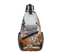 Bella borsa da petto a piloni in lontananza, di grande capacità, comoda e decompressiva, adatta per viaggi, lavoro e attività all'aperto