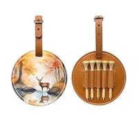 Bella borsa di immagazzinaggio del tee di golf di Brown del cervo, multifunzionale del tee di golf borsa di stoccaggio per gli uomini, materiale durevole