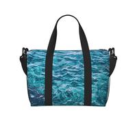 Bella borsa di totalizzatore di viaggio impermeabile della stampa della superficie del mare, borsone da viaggio per la palestra durante la notte
