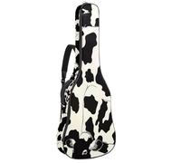 Bella borsa per chitarra con sfondo astratto con fiore blu, custodia imbottita per chitarra acustica, zaino con tasche regolabili per tracolla, Multicolore 07, 42.9x16.9x4.7 in, Zaino casual