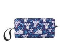 Bella borsa per il trucco con stampa koala, borsa per cosmetici resistente, borsa da viaggio per il trucco, regalo essenziale per donne e uomini, bianco, Taglia unica