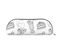 Bella borsa per il trucco stampata fuochi d'artificio borsa da viaggio borsa da toilette astuccio per la ricezione astuccio per matite, Tè nero pomeridiano, One Size