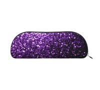 Bella borsa per il trucco stampata fuochi d'artificio borsa da viaggio borsa da toilette astuccio per la ricezione astuccio per matite, Meraviglioso glitter viola, One Size
