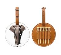 Bella borsa portaoggetti per tee da golf con elefante, facile da trasportare e più efficiente nel giocare a golf