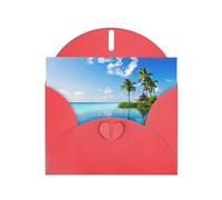 Bella busta per biglietti di ringraziamento con isola nel mare, 10,2 x 15,2 cm, matrimonio, baby shower, ringraziamento, sposa, compleanno, lavoro.