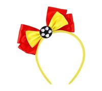 Bella Calcio Bowknot Forma Fascia Fascia per Capelli Concorsi Delle Donne Giugliare Fasce Per Eventi Sportivi Gioco Di Calcio