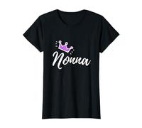 Bella calligrafia "Nonna" per la migliore nonna corona viola Maglietta
