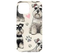 Bella Cani Modello Miniature Schnauzer Dog Custodia per iPhone 15