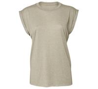 Bella + Canvas Donna Fluttua Muscolo T-Shirt Sciolto Rolled Polsino Tee Canotta