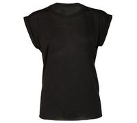 Bella + Canvas Donna Fluttua Muscolo T-Shirt Sciolto Rolled Polsino Tee Canotta