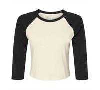 Bella + Canvas Maglietta Raglan Manica a 3/4 Donna (PC7510)