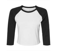 Bella + Canvas Maglietta Raglan Manica a 3/4 Donna (PC7510)