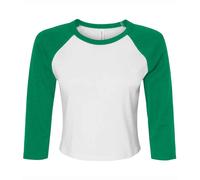 Bella + Canvas Maglietta Raglan Manica a 3/4 Donna (PC7510)