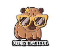 Bella Capybaras Spilla Penne Per Zaini Accessori Abbigliamento Bellissimi Regali Unisex Tema, Taglia unica, come descritto