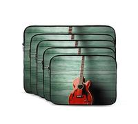 Bella Chitarra Laptop Case 15 pollice Portatile Del Computer Portatile Del Manicotto Antiurto Moda Laptop Bag per Donne Uomini Valigetta Del Computer Portatile