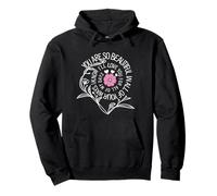 Bella citazione d'amore con fiore rosa Felpa con Cappuccio