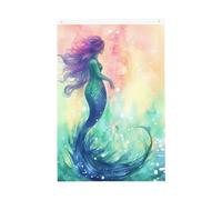 Bella coda di sirena Benvenuto Giardino Bandiera 2x3 Ft No Fade Double Sided Casa Yard Bandiere Outdoor Banner Decor Per Cortile Portico Prato