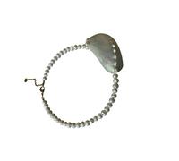 Bella collana a catena a strati con accento di conchiglia, design audace, perfetta per abiti da spiaggia gioielli da spiaggia, One Size, come descritto, come descritto
