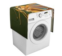 Bella copertura per lavatrice a forma di ali di falena, con tasche portaoggetti, protezione antipolvere per lavatrice e asciugatrice, copertura antipolvere per frigorifero e elettrodomestici da cucina