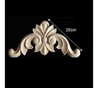 Bella cornice floreale con applique in legno intagliato decorazione decalcomania