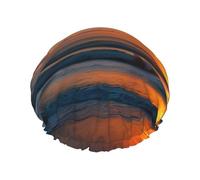 Bella cuffia da doccia con stampa oceano alba per le donne leggera riutilizzabile Softdouble strati impermeabili a prova di perdite.