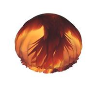 Bella cuffia da doccia stampata fenice, riutilizzabile, appositamente progettata per i capelli lunghi delle donne, struttura a doppio strato, adatta per il bagno.