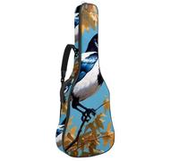 Bella custodia per chitarra acustica, custodia impermeabile per chitarra da 40/41/42 pollici con tasche multiple, gazza carina, Multicolore, 42.9x16.9x4.7 in, Borsa per chitarra