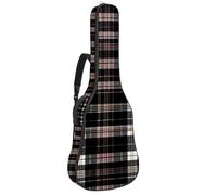 Bella custodia per chitarra acustica da 40/41/42 pollici con scomparto per accessori, custodia impermeabile con strato protettivo, rosa gialla e nera, Multicolore#07, 42.9x16.9x4.7 in, Borsa per