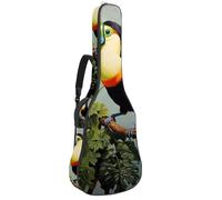 Bella custodia per chitarra acustica, impermeabile, con tasche multiple, 101/104/106 cm, bellissimo tucano, Multicolore, 42.9x16.9x4.7 in, Borsa per chitarra