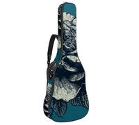 Bella custodia per chitarra acustica, impermeabile, con tasche multiple, custodia per chitarra acustica da 101/104/106 cm, rosa gialla e nera, Multicolore#02, 42.9x16.9x4.7 in, Borsa per chitarra