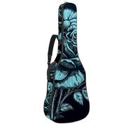 Bella custodia per chitarra acustica, impermeabile, con tasche multiple, custodia per chitarra acustica da 101/104/106 cm, rosa gialla e nera, Multicolore#04, 42.9x16.9x4.7 in, Borsa per chitarra