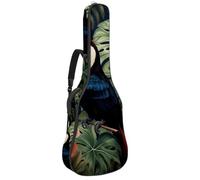 Bella custodia per chitarra acustica, impermeabile, con tasche multiple, strato protettivo e scomparto per accessori, bellissimo tucano, Multicolore, 42.9x16.9x4.7 in, Borsa per chitarra