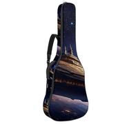 Bella custodia per chitarra da 40/41/42 pollici, impermeabile, tasche multiple, antica nave spaziale, Multicolore#05, 42.9x16.9x4.7 in, Borsa per chitarra