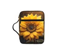 Bella custodia per libri con stampa di girasole 4, custodia per libri con manico resistente, borsa protettiva per la chiesa della Bibbia, per uomini e donne