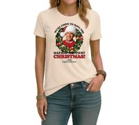 Bella decorazione Clark Griswold Happy | Christmas Christmas Christmas - Maglietta da donna, naturale, 3XL