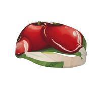 Bella Dolce Rosso Cherry 1 Stampa Elastico Sportivo Sweatband Per Gli Uomini Donne Per La Corsa Basket Palestra Più Fascia Sudore