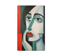 Bella donna astratta estetica cubismo singola levetta vuota piastra da parete copertura interruttore luce decorativa 1 banda per cucina stanza bagno dimensioni 11,4 x 7 cm