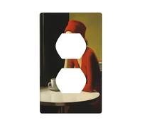 Bella Donna Caffè Astratto Presa Copertura Interruttore Luce Copertura Decorativa 1 Gang Piastra da Parete per Cucina Camera Bagno Dimensioni 7x11.4cm