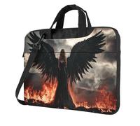 Bella Donna Con Grandi Ali Nere Borsa Per Laptop Laptop Case 15.6 Pollici Borse Per Computer Imbottito Copertura Del Manicotto Per Le Donne Uomini