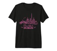 Bella Dublino Irlanda. Punti di Riferimento della Città Maglietta Premium