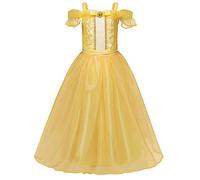 Bella e la Bestia Vestito Carnevale Maschera Belle Cosplay Girl Costume BEAB04 C