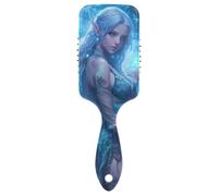 Bella Elf Woman Fantasy Art Style spazzole delicate per le donne nere Spazzola da massaggio progettata per la crescita dei capelli con manico ergonomico cepillo para definir rizos