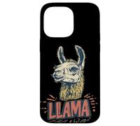Bella faccia di lama per gli amanti dell'alpaca Custodia per iPhone 14 Pro Max