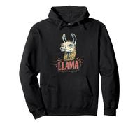 Bella Faccia di Lama per Gli Amanti dell'alpaca Felpa con Cappuccio