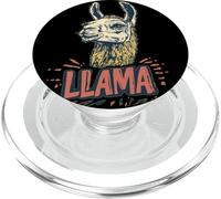 Bella faccia di lama per gli amanti dell'alpaca PopSockets PopGrip per MagSafe