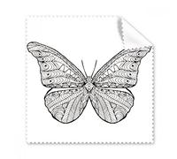 Bella farfalla animale ritratto schizzo occhiali panno di pulizia Gift Phone Screen Cleaner 5PCS