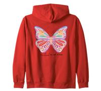 Bella Farfalla Colorata Sogno Grande Fly Felpa con Cappuccio