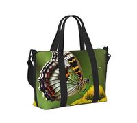 Bella farfalla incandescente 1 stampa donne uomini borsa a mano da viaggio per pieghevole borsa portatile per viaggi di fine settimana