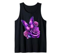 Bella farfalla viola rosa farfalla amanti regali donne Canotta